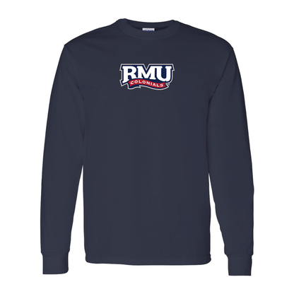 Men's Robert Morris Colonials Logo Gildan Heavy Cotton Long Sleeve T-Shirt