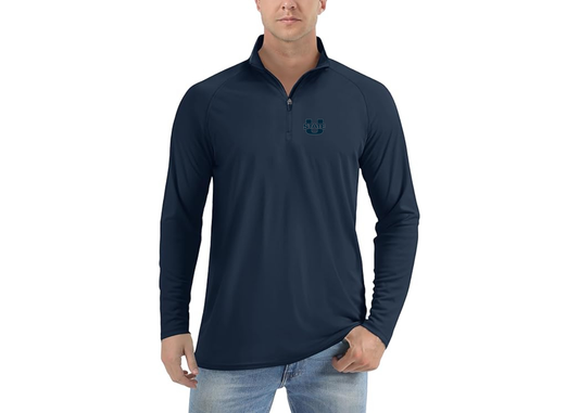 Men's Utah State Aggies Lightweight Quarter-Zip Athletic Shirt Long Sleeve Performance Wear
