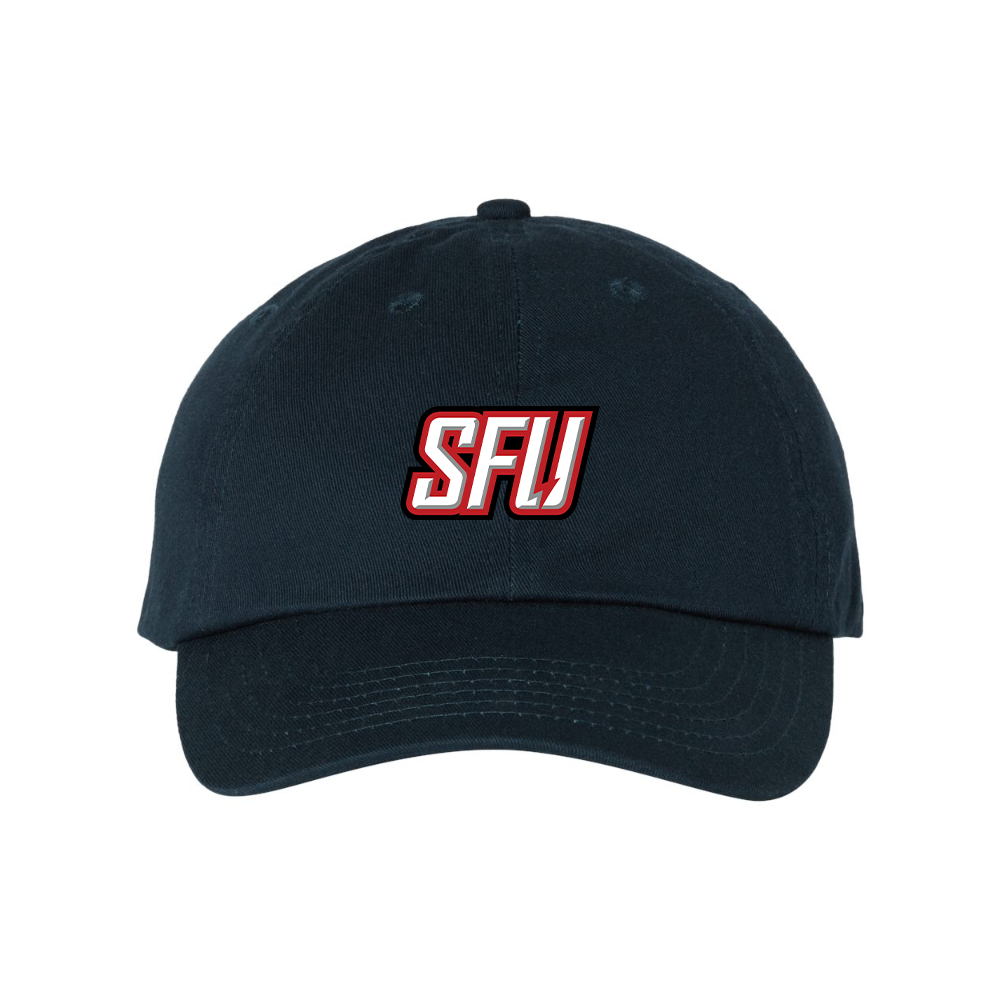 Saint Francis Red Flash Logo Valucap Adult Bio-Washed Classic Dad Hat