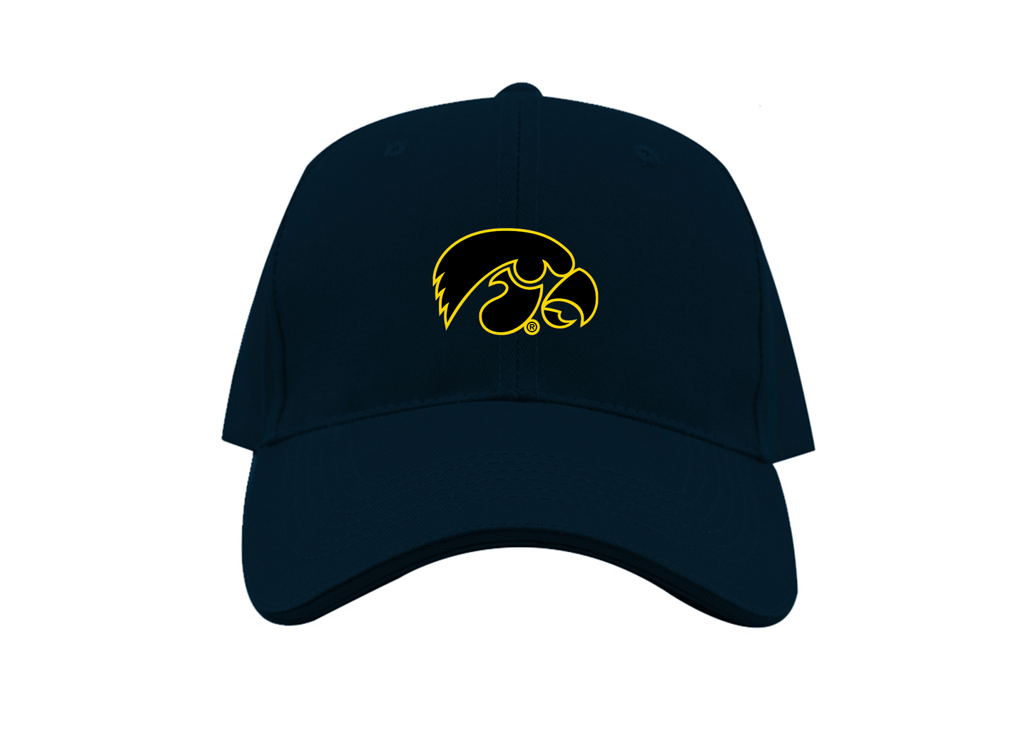Lowa Hawkeyes Logo Dad Baseball Cap Hat