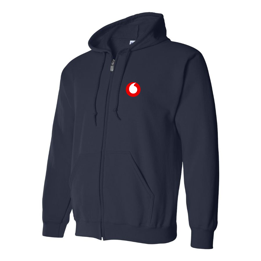 Men's Vodafone Logo Zipper Hoodie