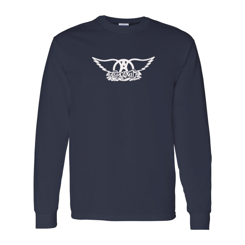 Men's Aerosmith Logo Gildan Heavy Cotton Long Sleeve T-Shirt