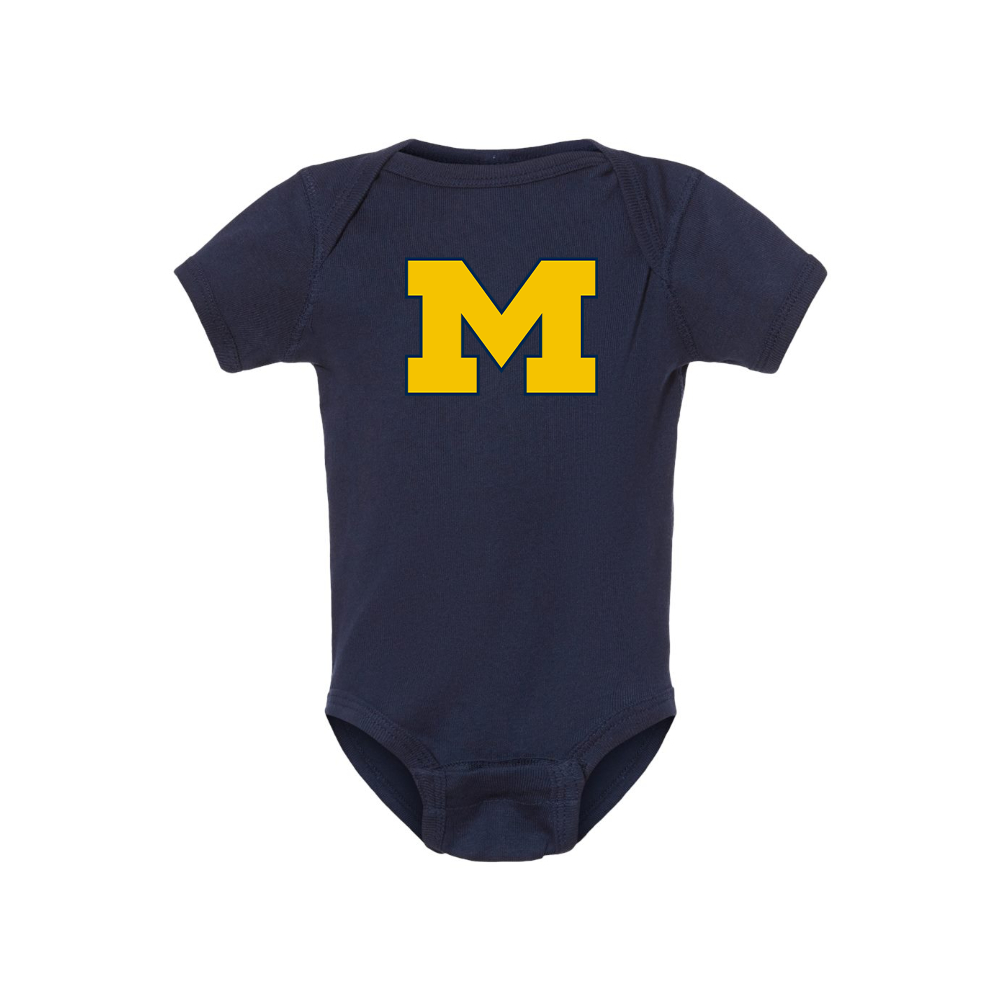Michigan Wolverines Logo Baby Romper Onesie