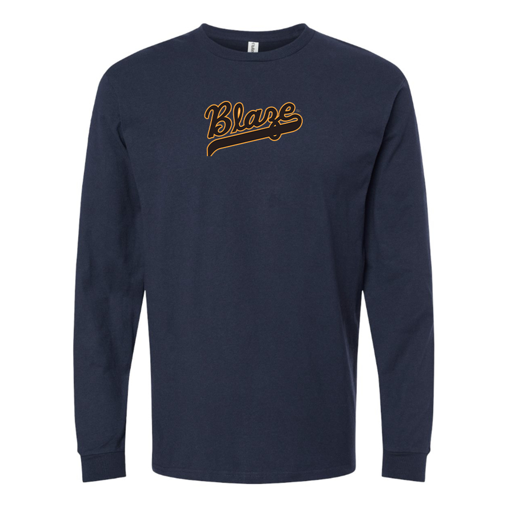 Youth Bakersfield Blaze Logo Cotton Long Sleeve T-Shirt
