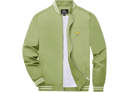 Men's Valparaiso Crusaders Lightweight Zip-Up Ribbed Collar and Cuffs Bomber Jacket