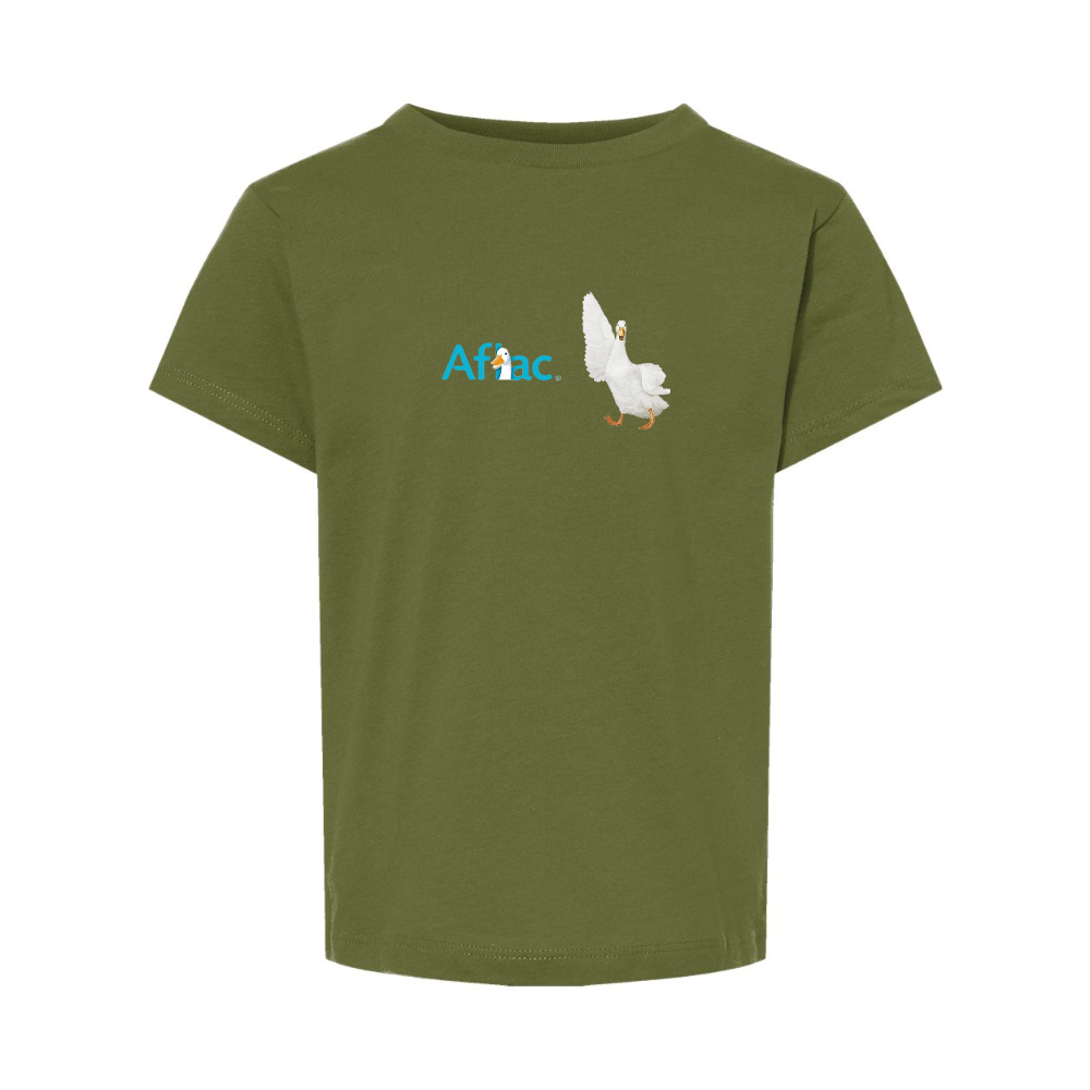 Aflac Logo and Duck BELLA  CANVAS Toddler Jersey Tee
