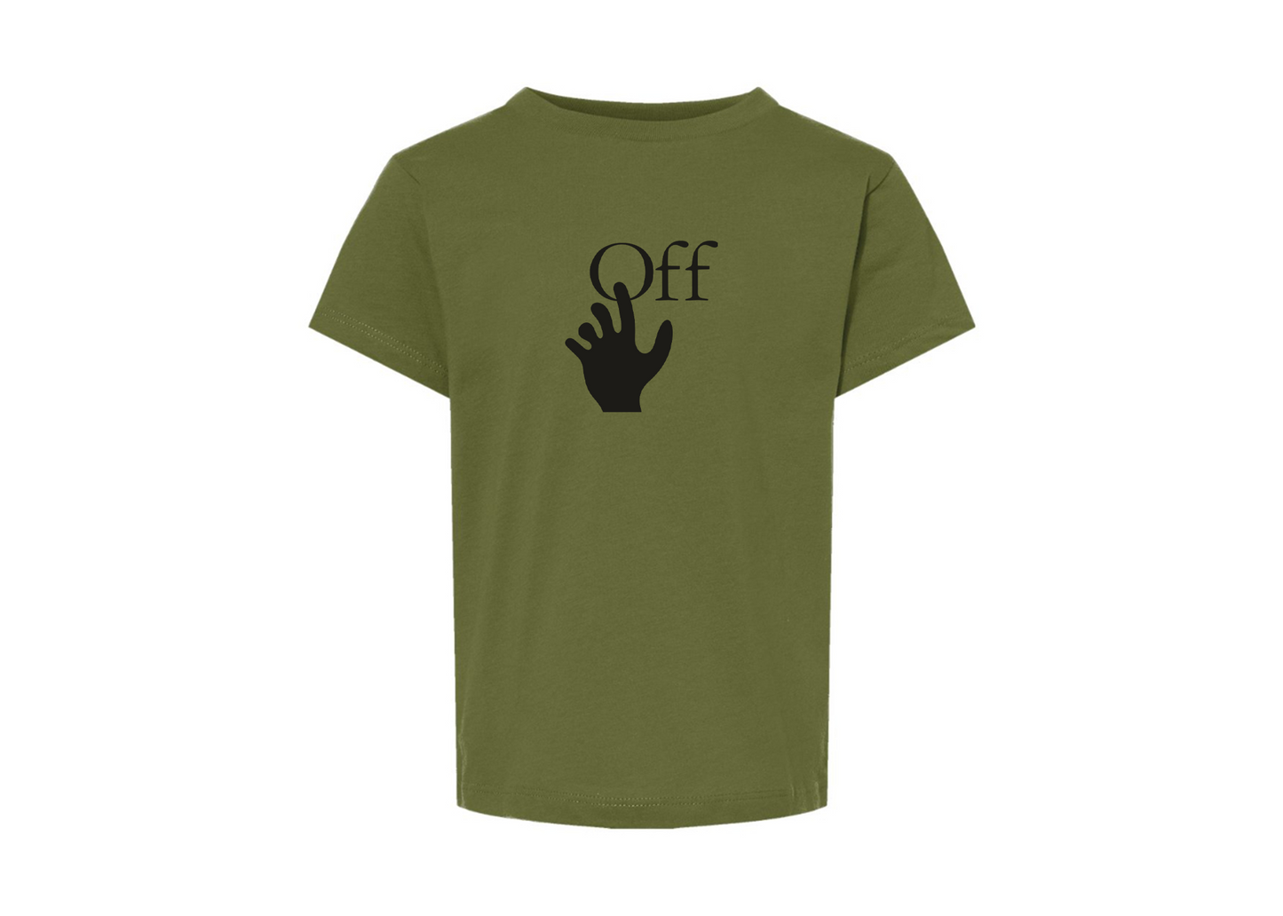 Off-White Hand BELLA  CANVAS Toddler Jersey Tee