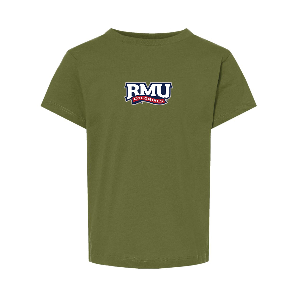 Robert Morris Colonials Logo BELLA  CANVAS Toddler Jersey Tee