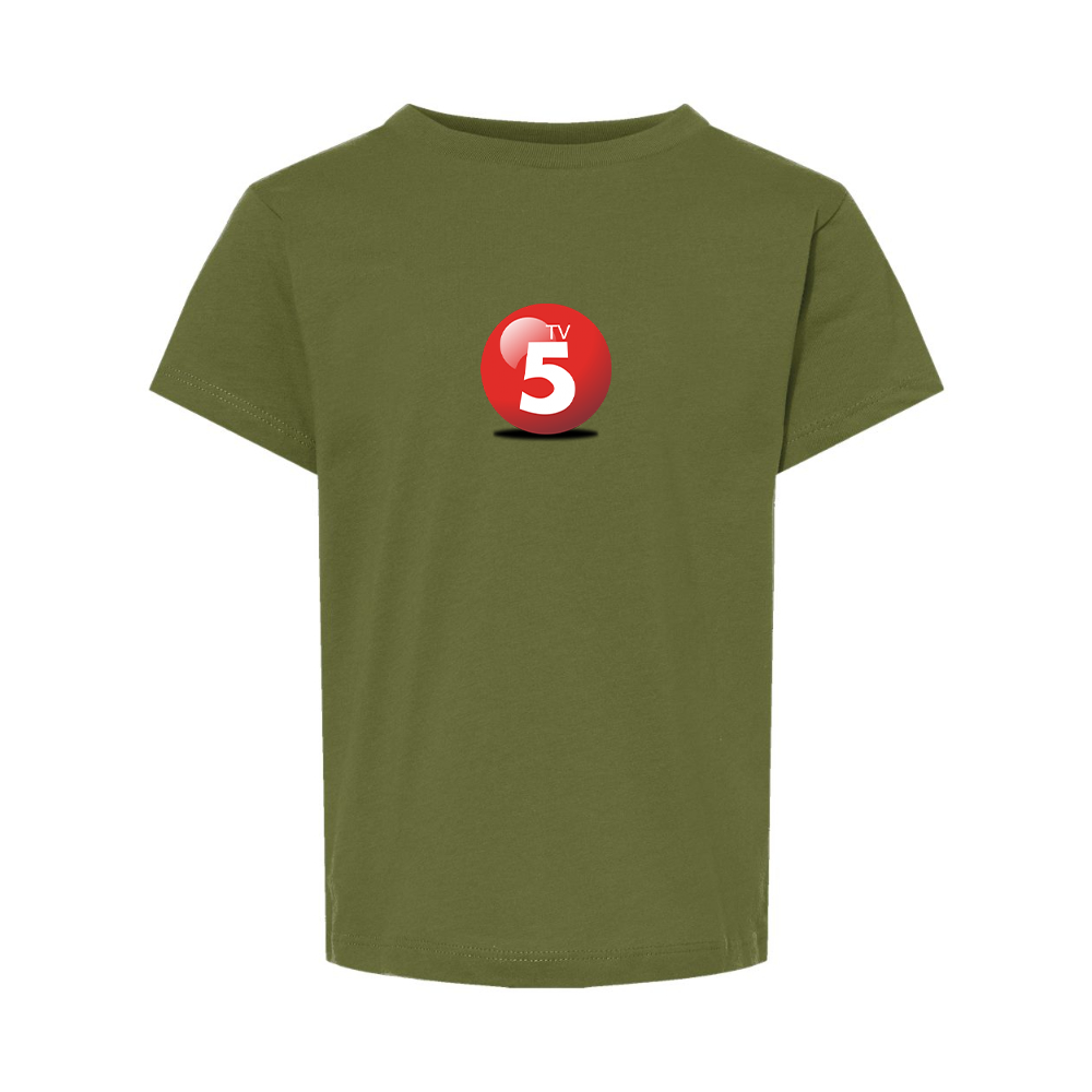 ABC TV5 Logo BELLA  CANVAS Toddler Jersey Tee