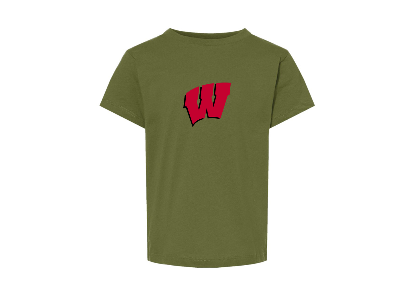 Wisconsin Badgers BELLA  CANVAS Toddler Jersey Tee