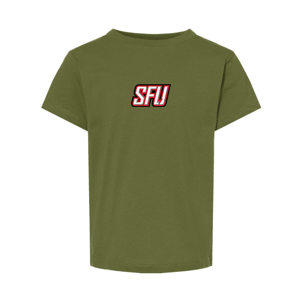 Saint Francis Red Flash Logo BELLA  CANVAS Toddler Jersey Tee