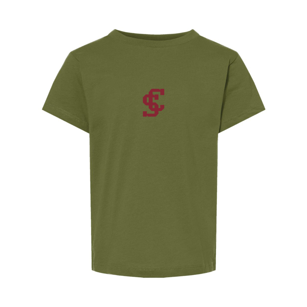 Santa Clara Broncos Logo BELLA  CANVAS Toddler Jersey Tee