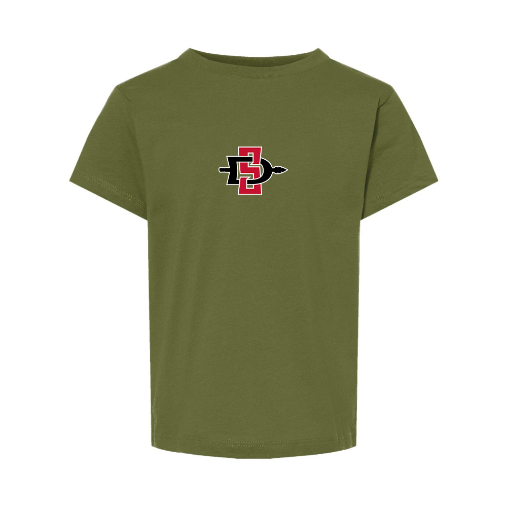 San Diego State Aztecs Logo BELLA  CANVAS Toddler Jersey Tee