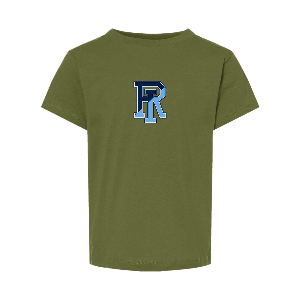 Rhode Island Rams Logo BELLA  CANVAS Toddler Jersey Tee
