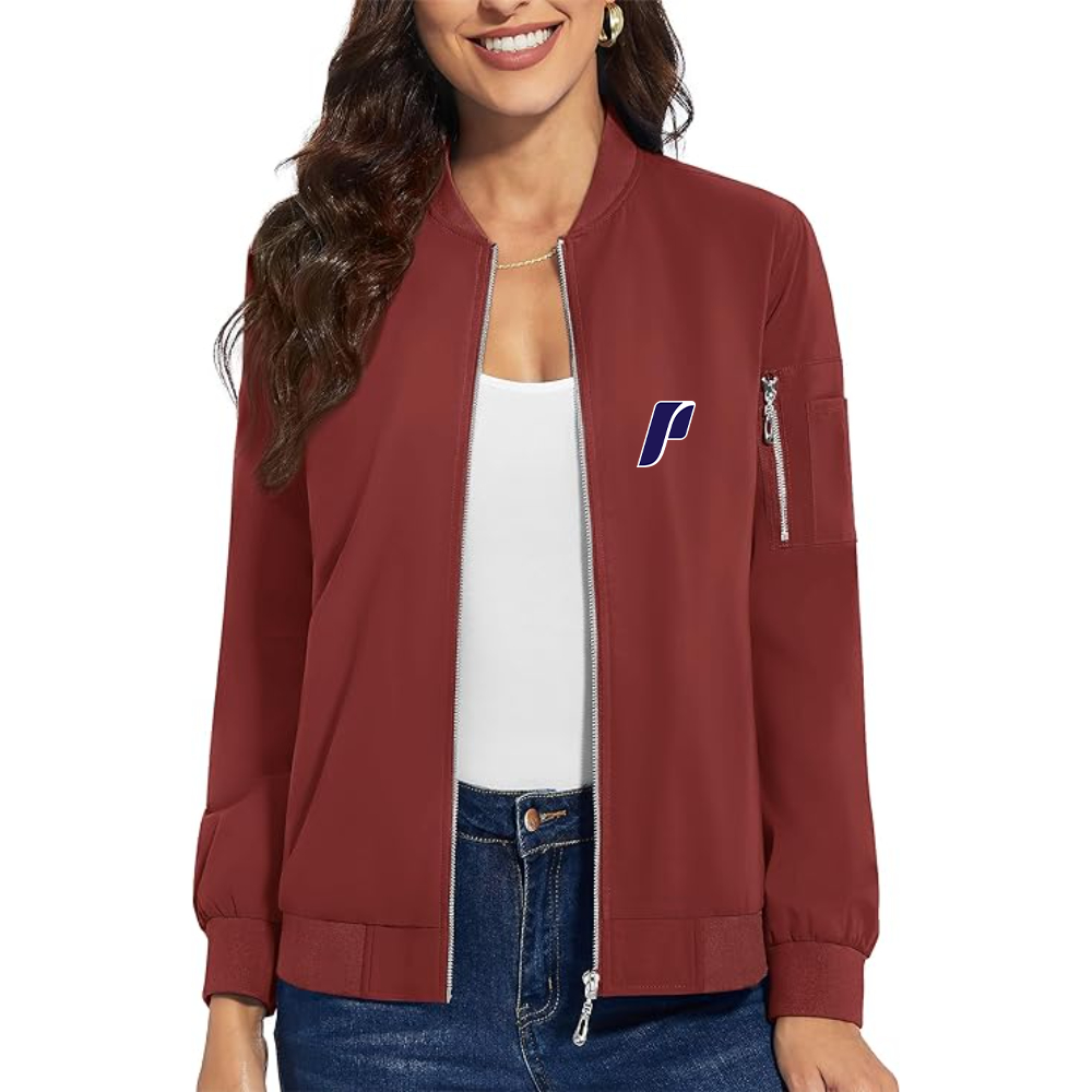 Women's Portland Pilots Logo  Premium Bomber Jacket with Polished Detailing and Functional Sleeve Pocket Modern Luxury Outerwear