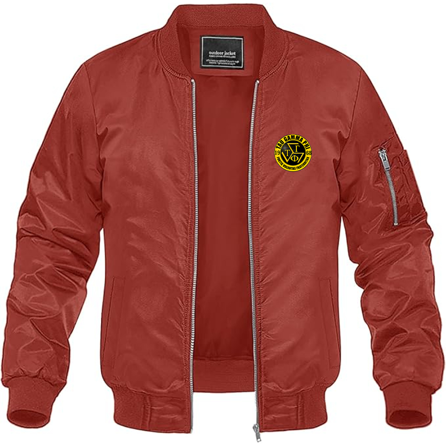 Men's Triskelion Logo Lightweight Bomber Jacket Windbreaker Softshell Varsity Jacket Coat