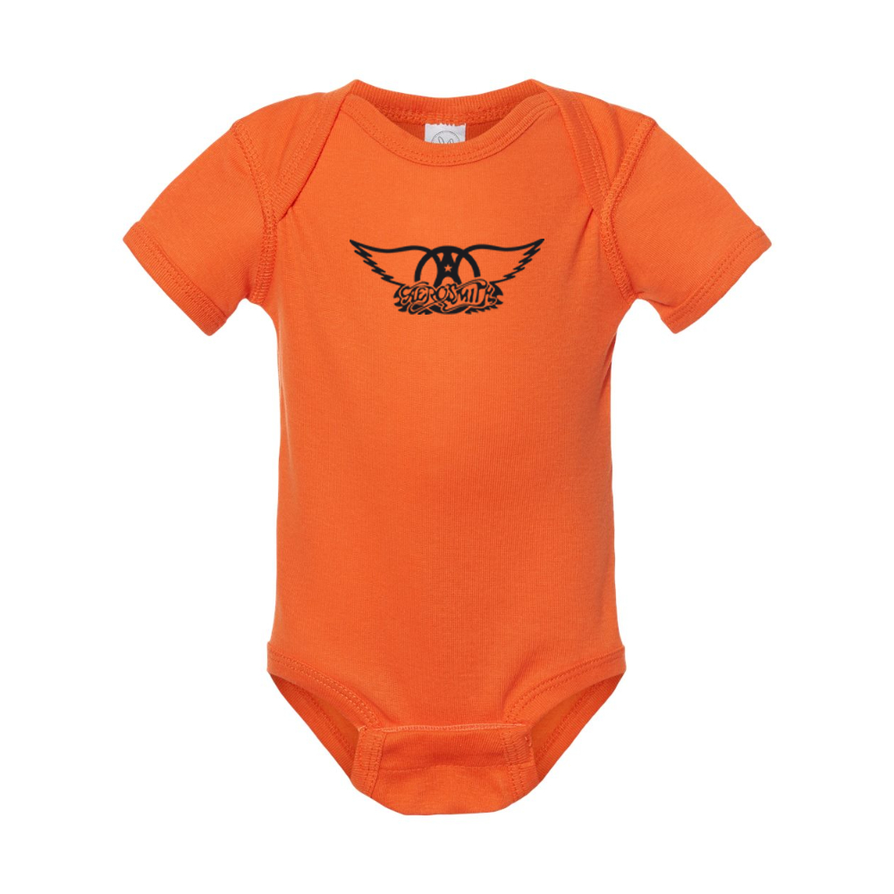 Aerosmith Logo  Rabbit Skins Infant Baby Rib Bodysuit