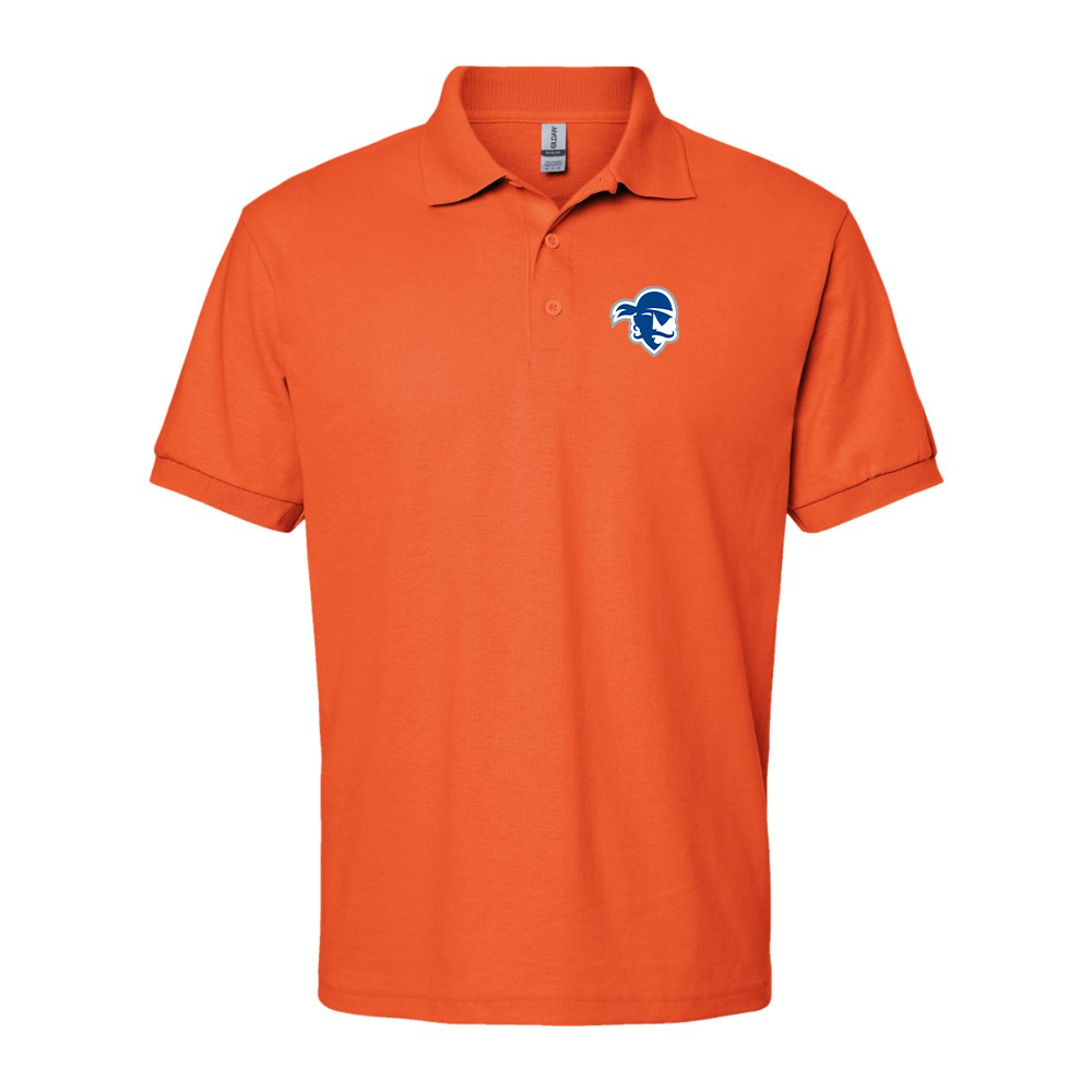 Men's Seton Hall Pirates Logo Gildan Dry Blend Jersey Polo