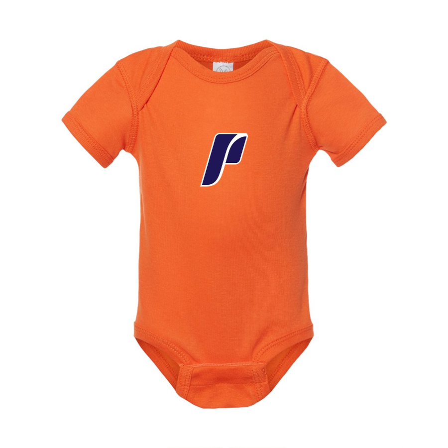 Portland Pilots Logo  Rabbit Skins Infant Baby Rib Bodysuit