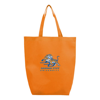 Savannah State Tigers Logo Q-Tees Non-Woven Gusset Bottom Tote