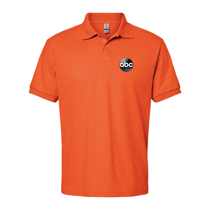 Men's Abc Logo Gildan Dry Blend Jersey Polo