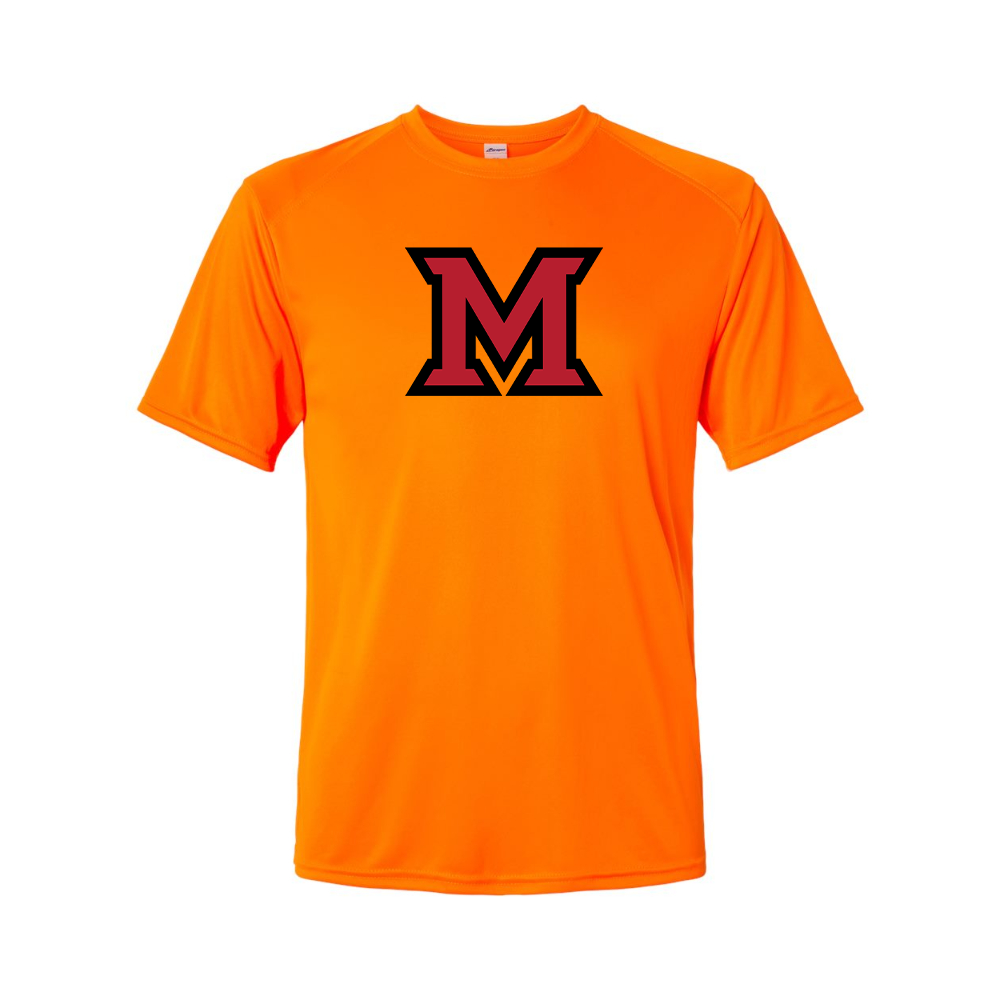 Men's Miami Ohio RedHawks Logo Polyester T-Shirt