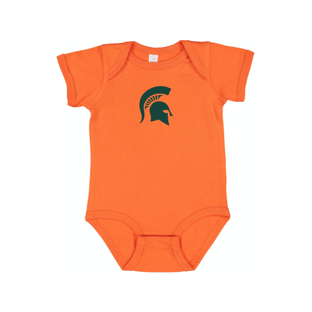 Michigan State Spartans Logo Baby Romper Onesie
