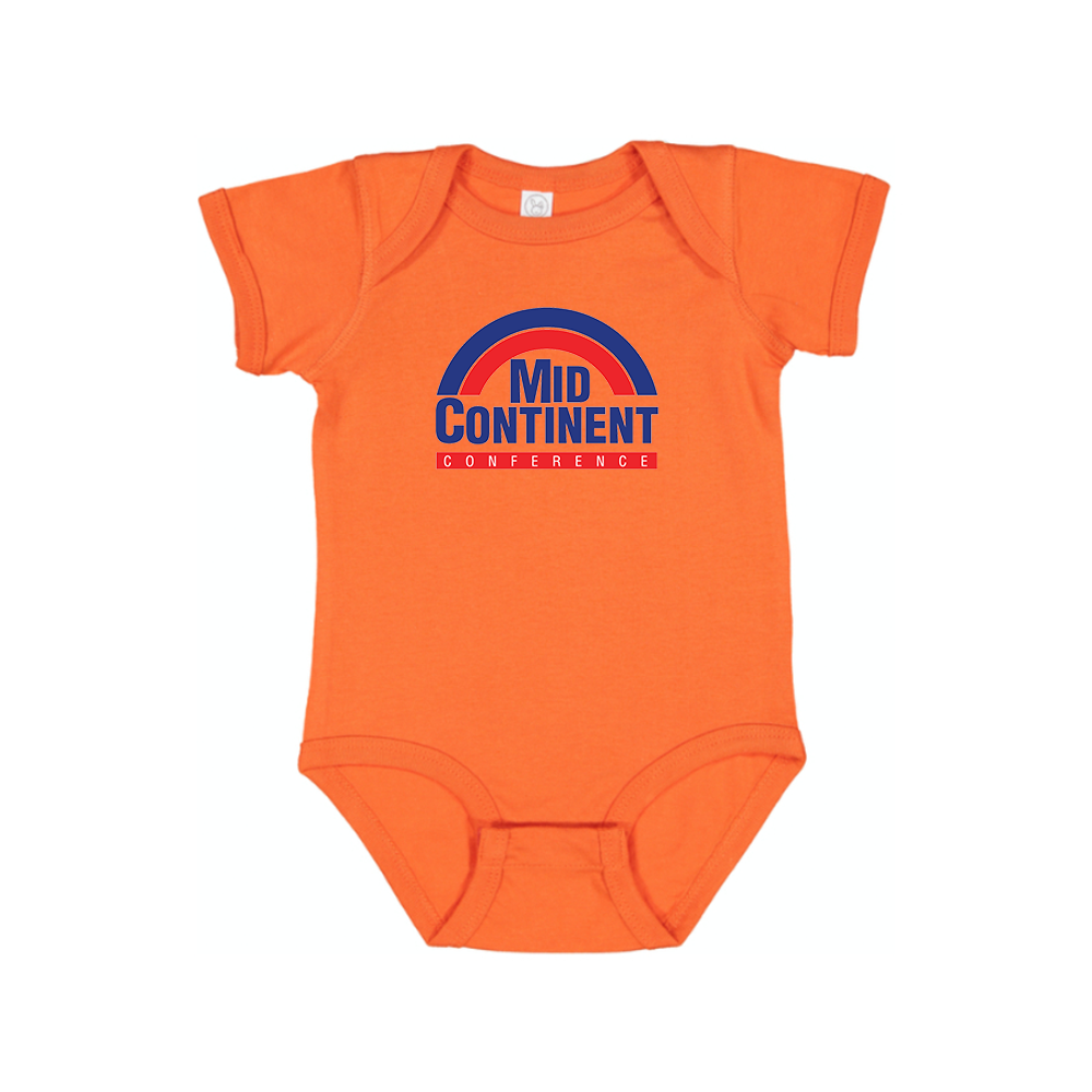 Mid Continent Conference Logo Baby Romper Onesie