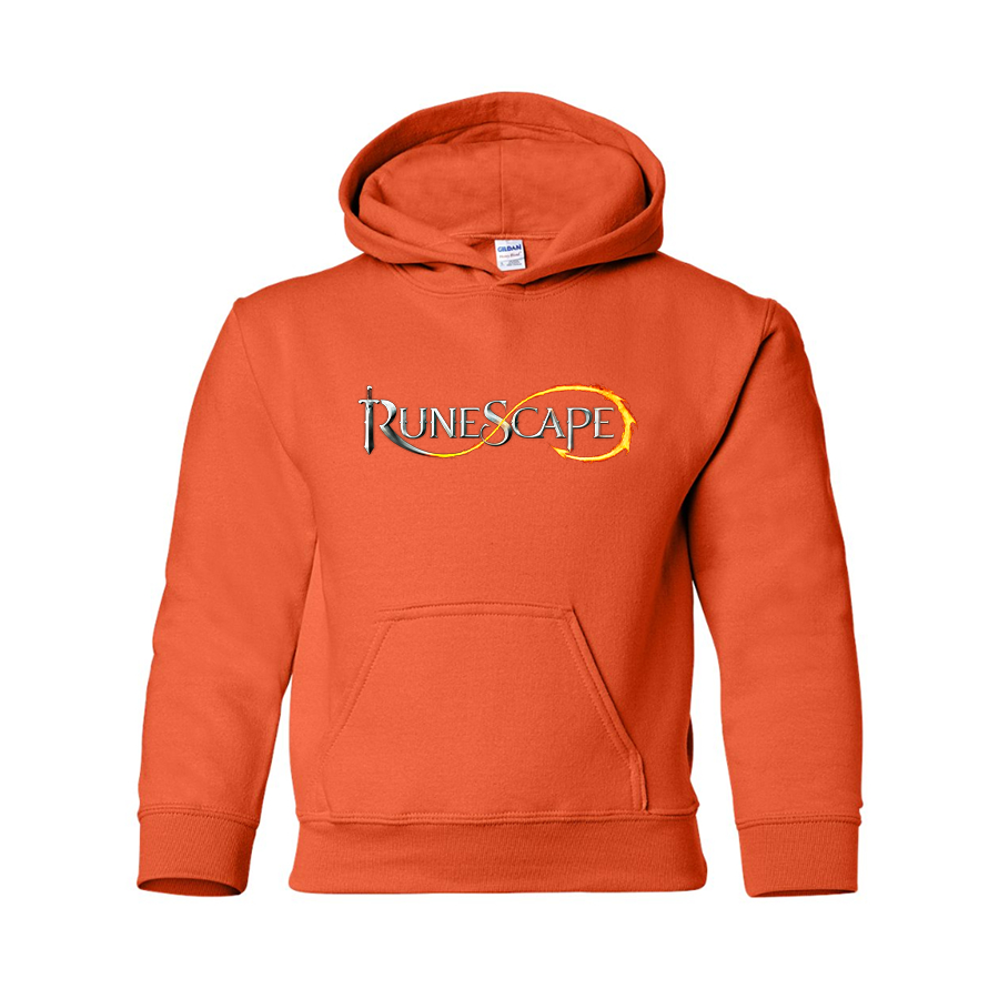 Youth Runescape Logo Gildan Heavy Blend  Hooded Sweatshirt