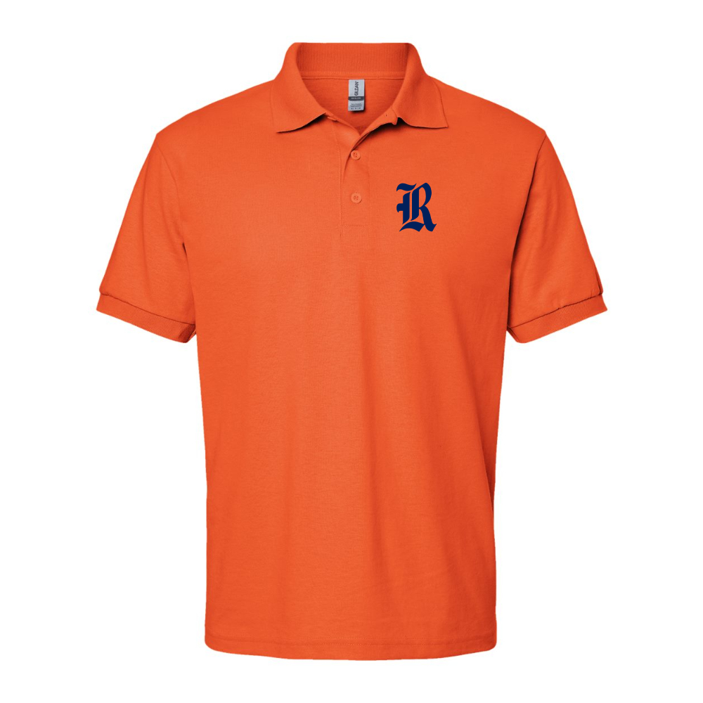 Men's Rice Owls Logo Gildan Dry Blend Jersey Polo
