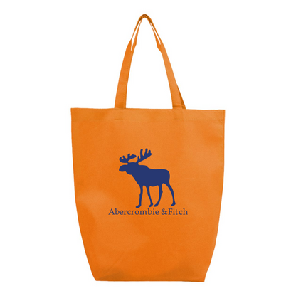 Abercrombie & Fitch Moose Logo Q-Tees Non-Woven Gusset Bottom Tote
