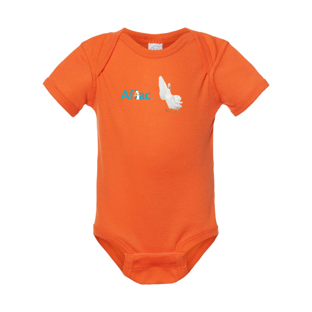 Aflac Logo and Duck  Rabbit Skins Infant Baby Rib Bodysuit