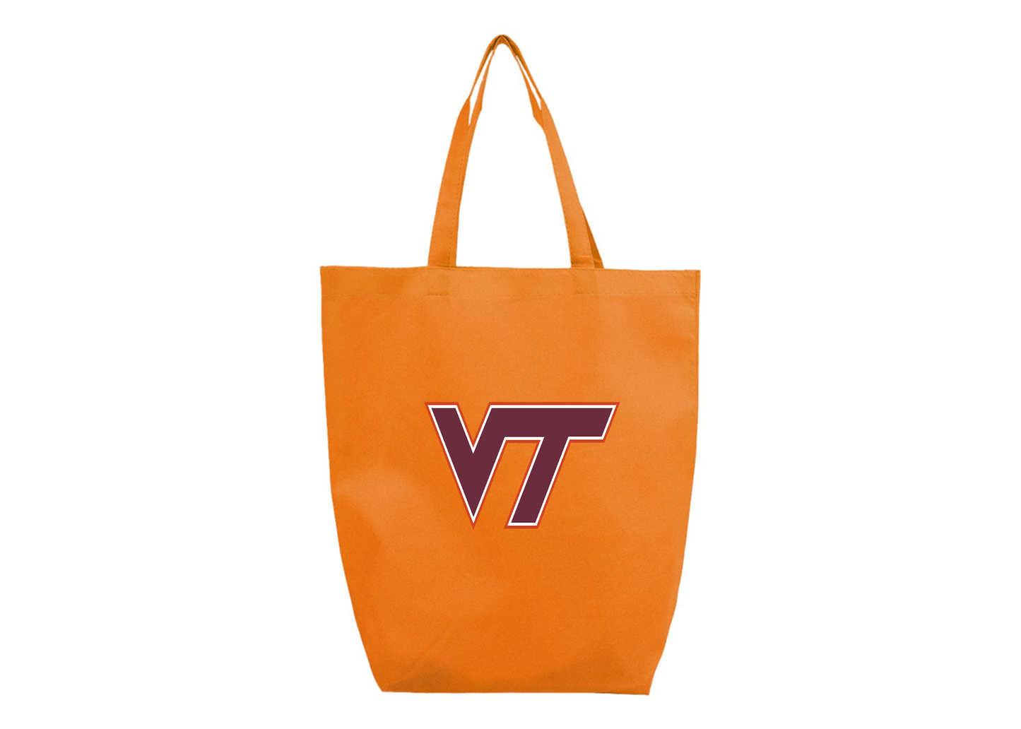 Virginia Tech Hokies Q-Tees Non-Woven Gusset Bottom Tote