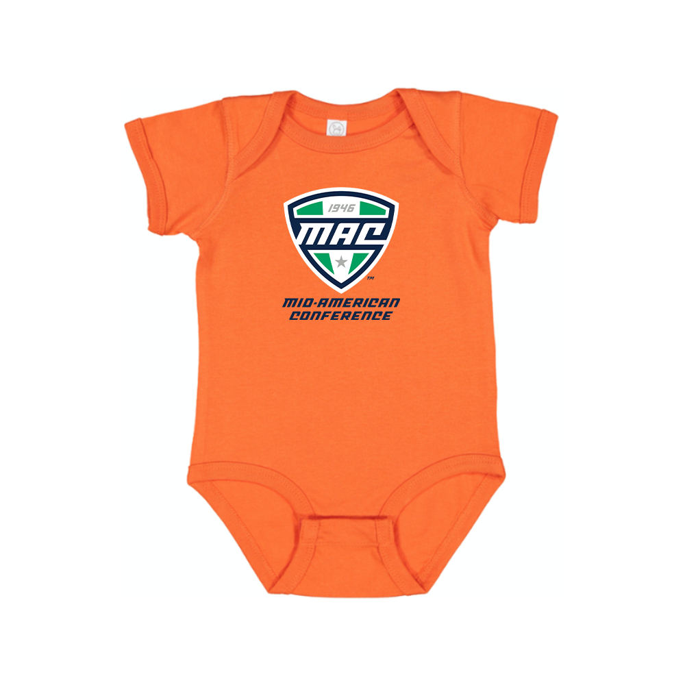 Mid American Conference Logo Baby Romper Onesie