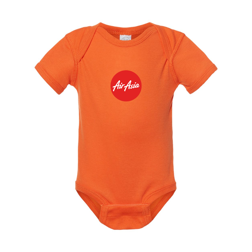 Air Asia Logo  Rabbit Skins Infant Baby Rib Bodysuit