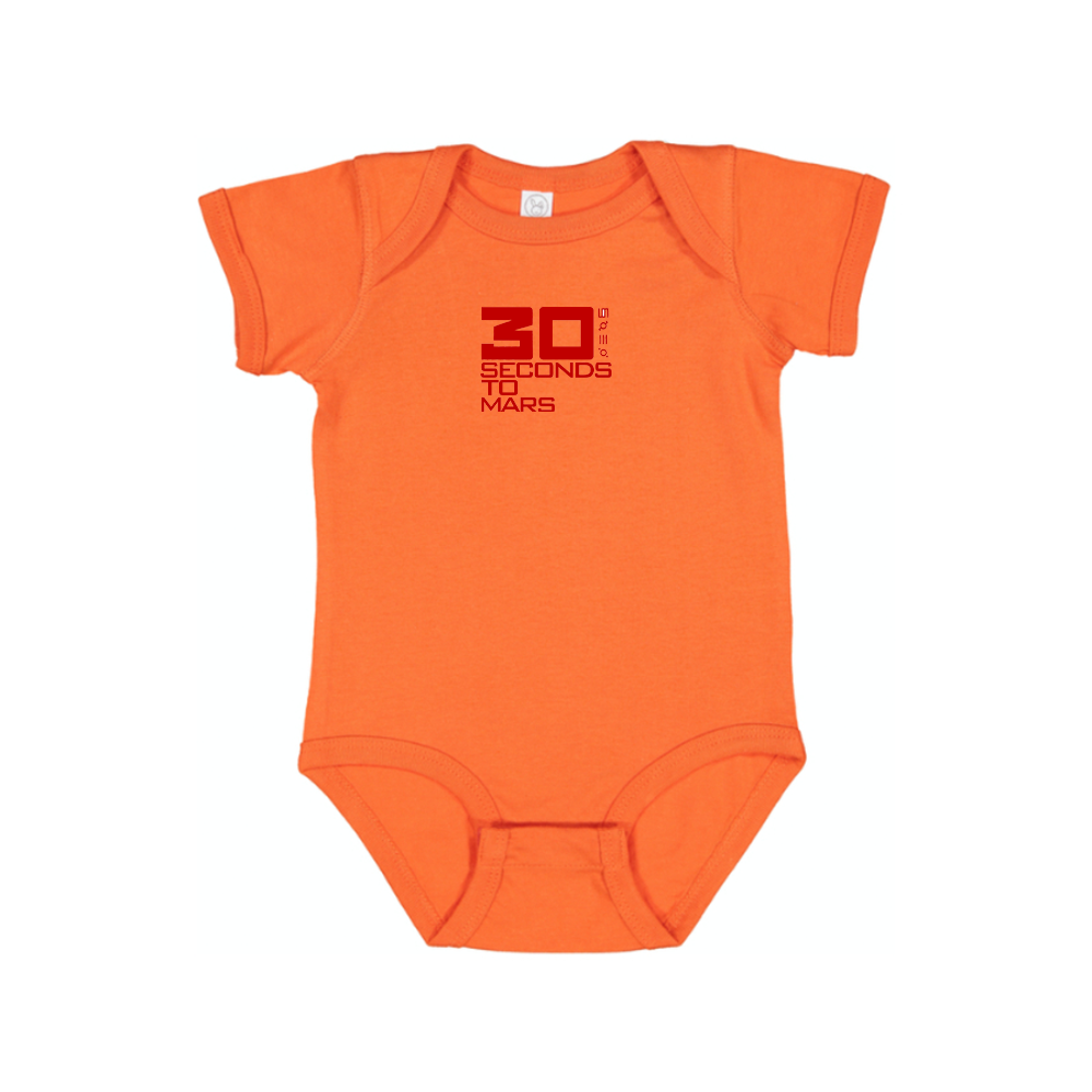 30 Seconds To Mars Logo Baby Romper Onesie