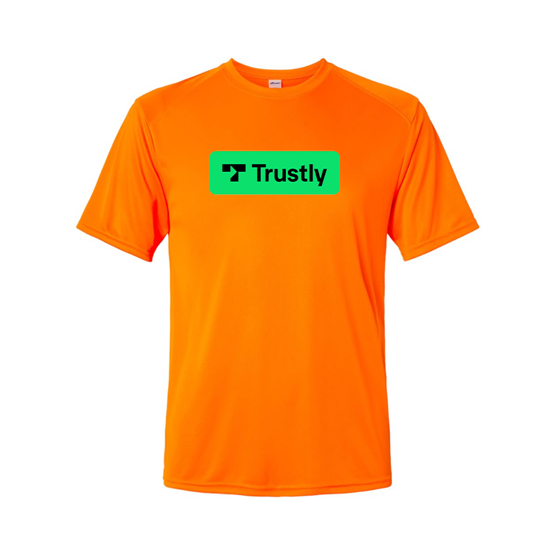 Men's Trustly Horizontal Logo Polyester T-Shirt