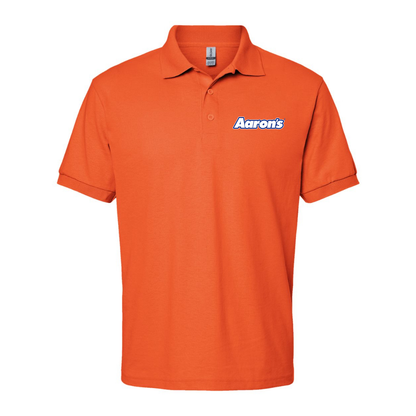 Men's Aaron_s Logo Gildan Dry Blend Jersey Polo