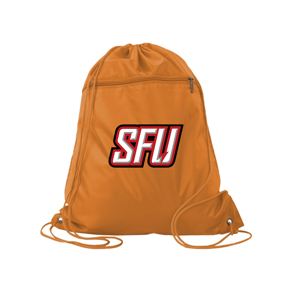 Saint Francis Red Flash Logo Q-Tees - Polyester Cinchpack