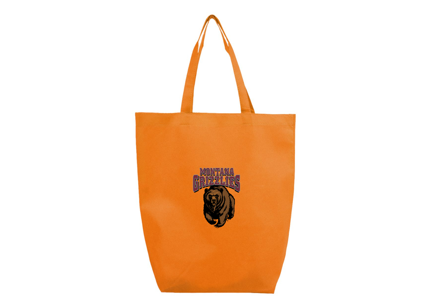 Montana Grizzliesl Q-Tees Non-Woven Gusset Bottom Tote