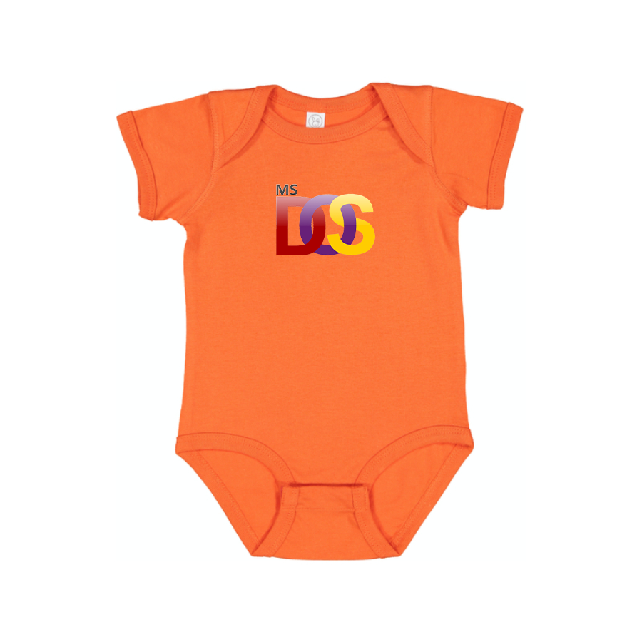 MS DOS Logo Baby Romper Onesie