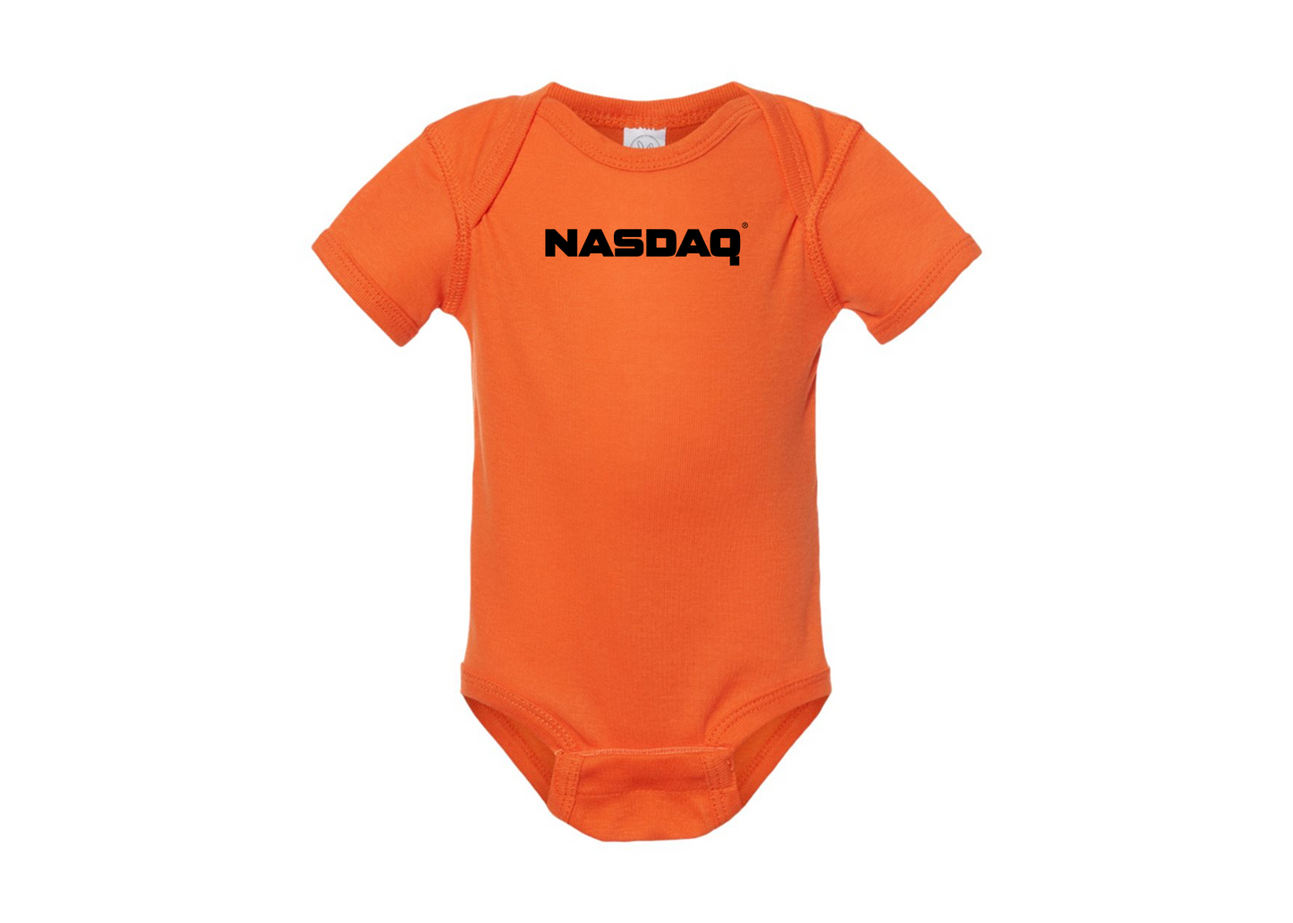 Nasdaq Logo  Rabbit Skins Infant Baby Rib Bodysuit