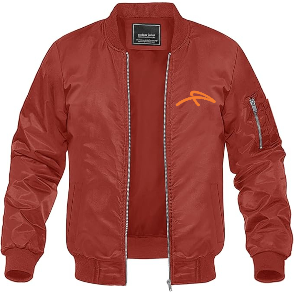 Men's ArcelorMittal Symbol Lightweight Bomber Jacket Windbreaker Softshell Varsity Jacket Coat