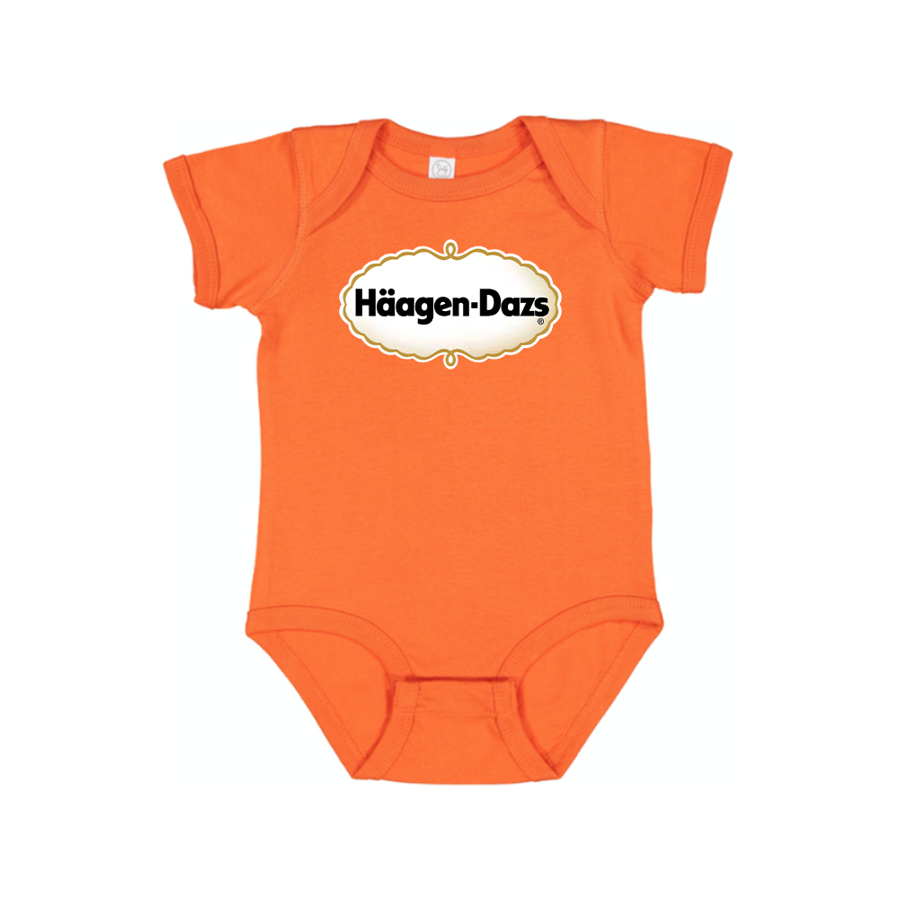 Haagen Dazs Logo Baby Romper Onesie