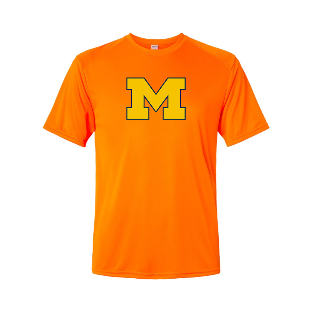 Men's Michigan Wolverines Logo Polyester T-Shirt