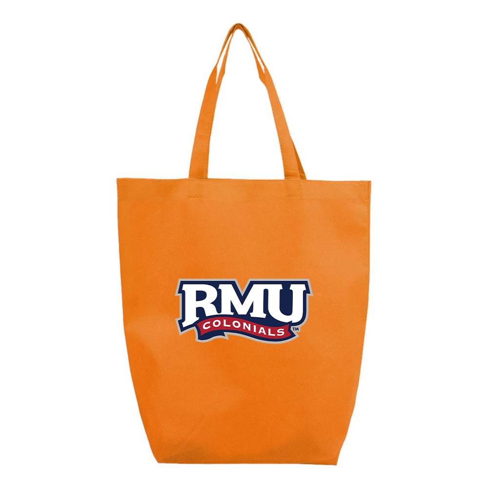 Robert Morris Colonials Logo Q-Tees Non-Woven Gusset Bottom Tote