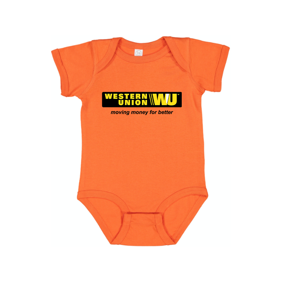 Wastern Union Logo Baby Romper Onesie