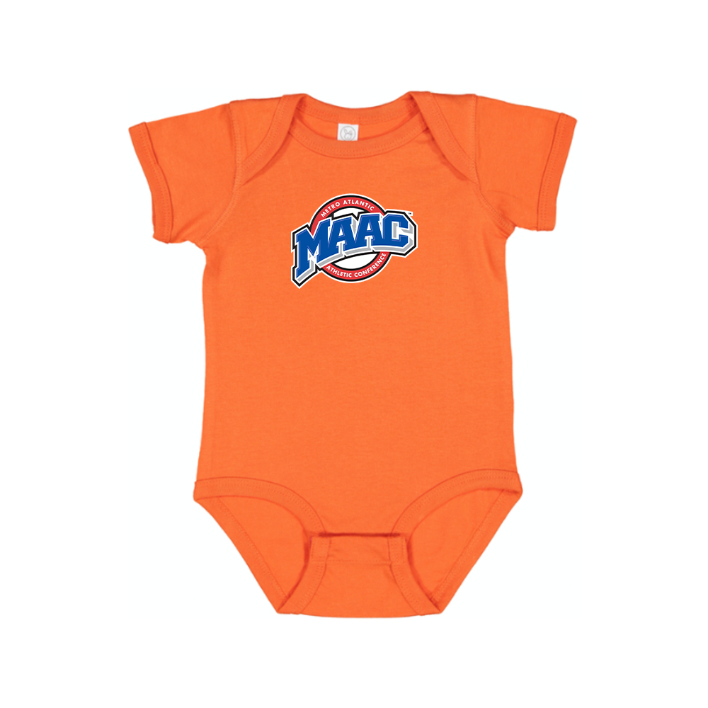 Metro Atlantic Athletic Conference Logo Baby Romper Onesie