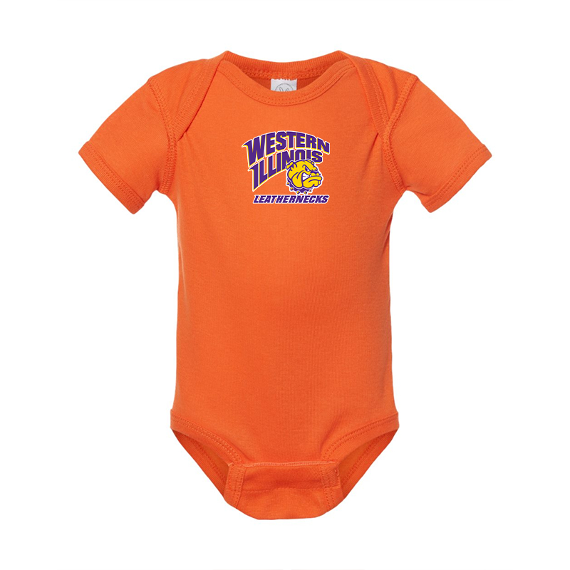 Western Illinois Leathernecks Rabbit Skins Infant Baby Rib Bodysuit