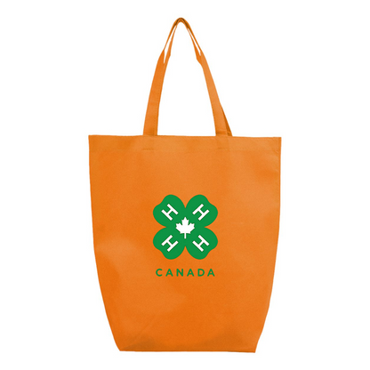 4H Canada Logo Q-Tees Non-Woven Gusset Bottom Tote